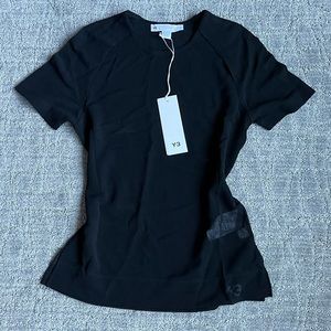 ADIDAS Y-3 (NWT)✨BLACK CH3 AIRY GAUZE SLIM FIT TEE